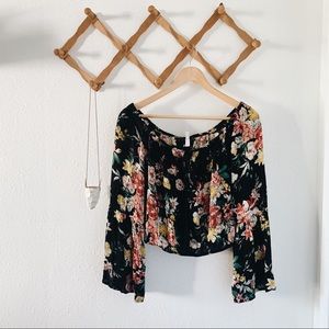 Target Xhilaration Floral Off the Shoulder Top